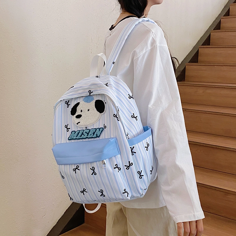 泰迪珍藏 可爱卡通小狗韩系高颜值 尼龙 双肩包 女款 多色