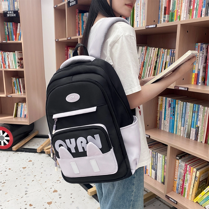 泰迪珍藏 可爱猫耳朵卡通 尼龙 双肩包 女款 多色