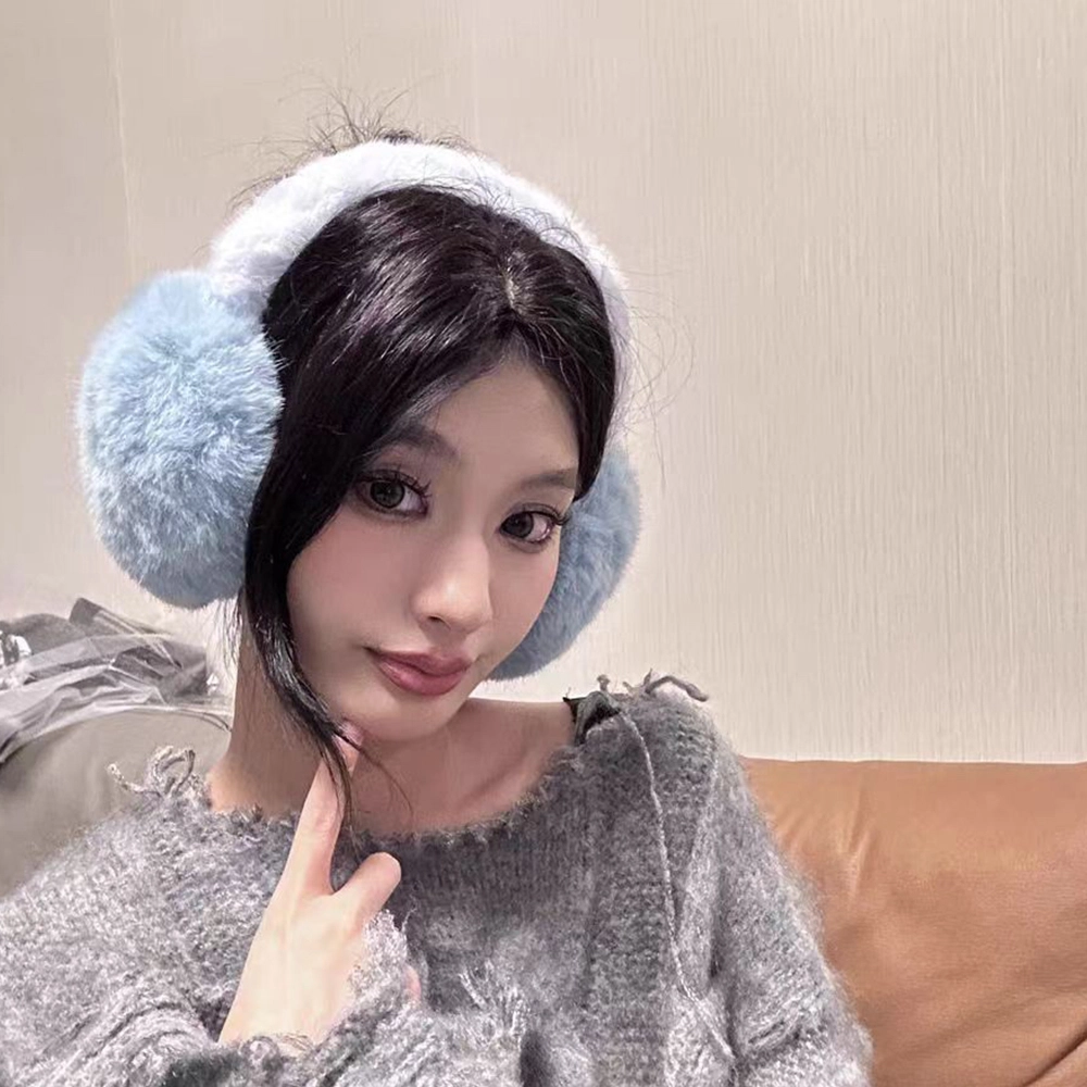 梦特娇 韩系冬季骑行保暖防寒加厚加绒 涤纶 耳罩 男女同款情侣款