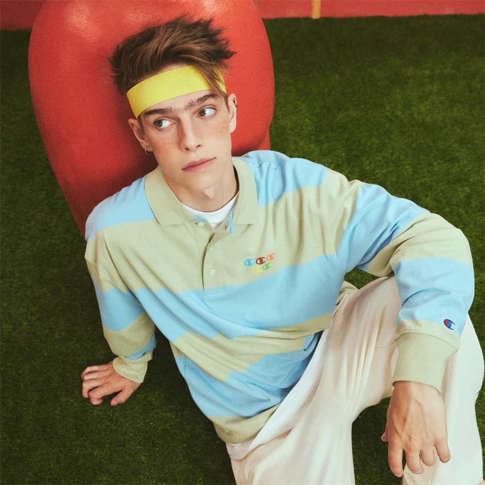 Champion x Melting Sadness FW23 LogoPoloT