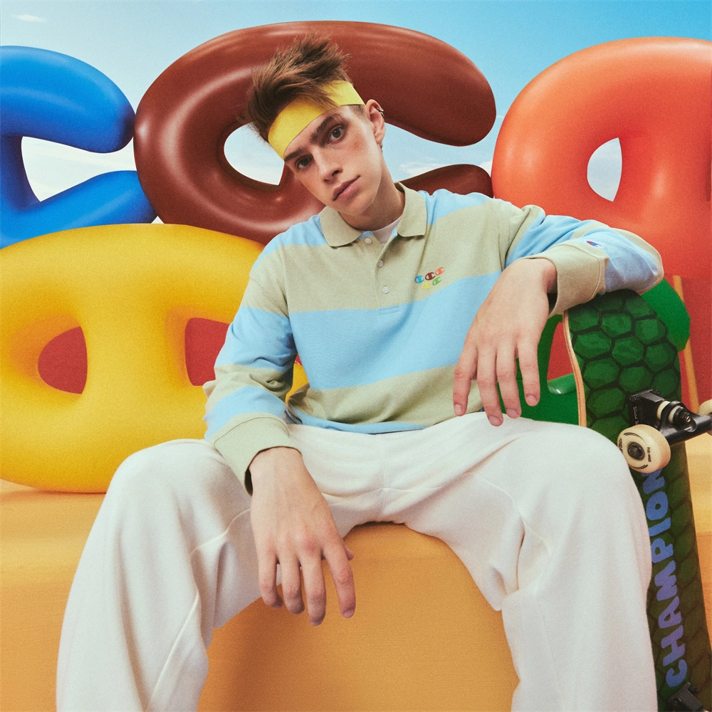 Champion x Melting Sadness FW23 LogoPoloT