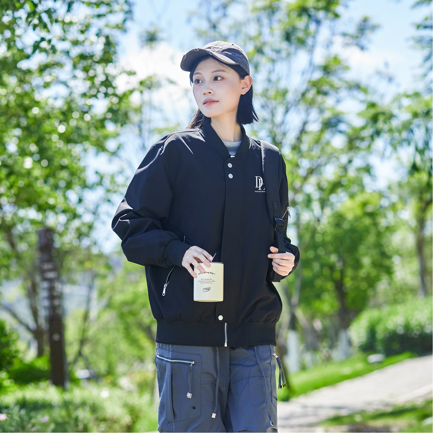 敦煌博物馆 山系复古机能风户外多拉链防水棒球领飞行员夹克外套 男女同款