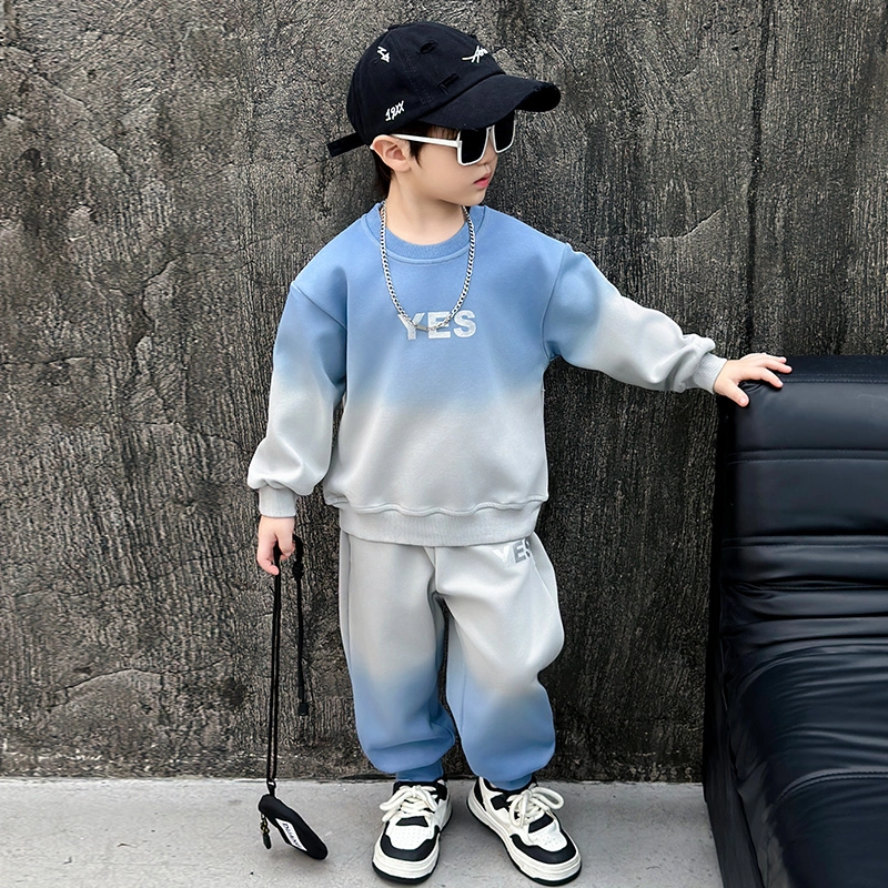 木木屋 圆领轻盈舒适柔软休闲运动套装 中小童