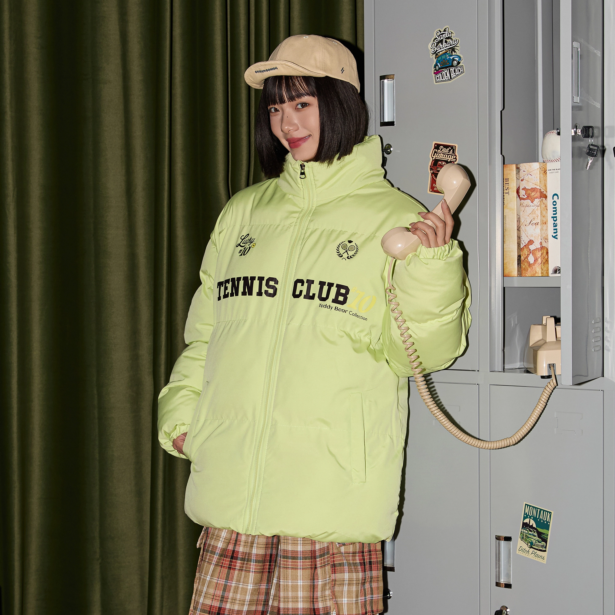 泰迪珍藏 美式复古字母标语印花街头嘻哈宽松休闲柔和百搭面包服加厚保暖防寒防风立领棉服外套 男女同款