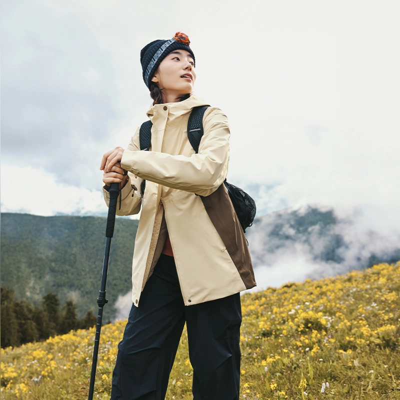 蕉下  登山户外三合一通勤宽松立领  防水防风保暖冲锋衣 女款