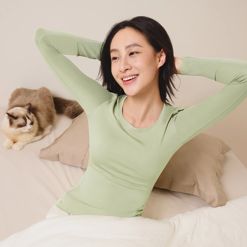 蕉下 裸感柔软透气修身轻盈舒适保暖套装 女款