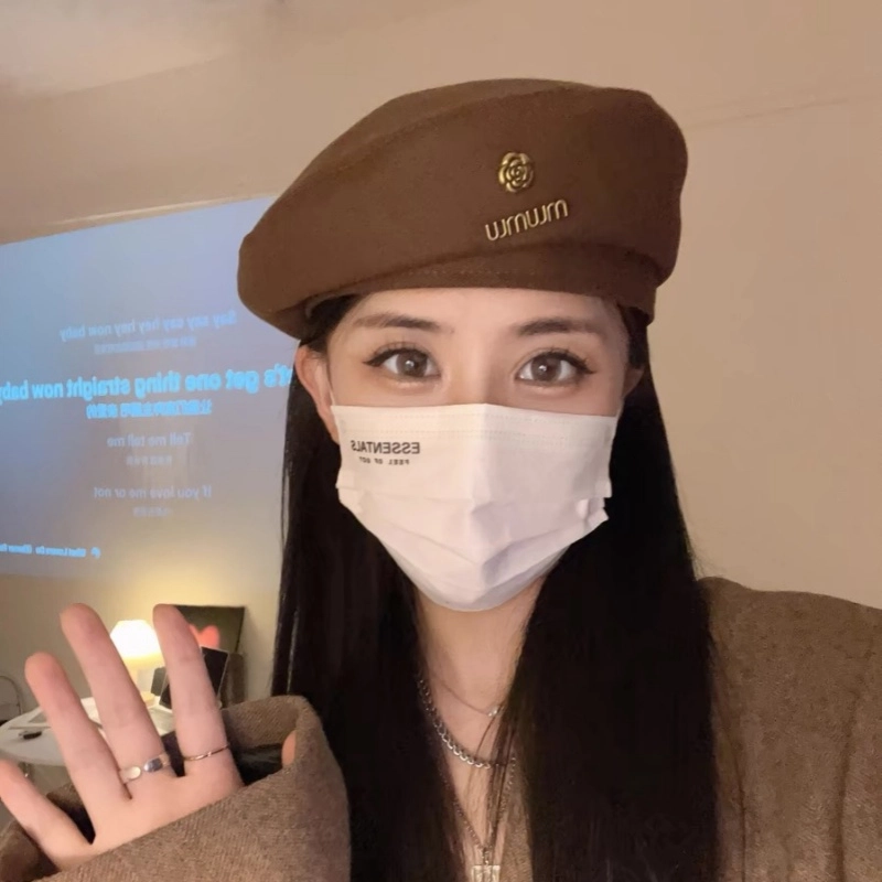 尚先生 法式复古 秋冬季大头围显脸小 高级感时尚百搭 棉 贝雷帽 女款