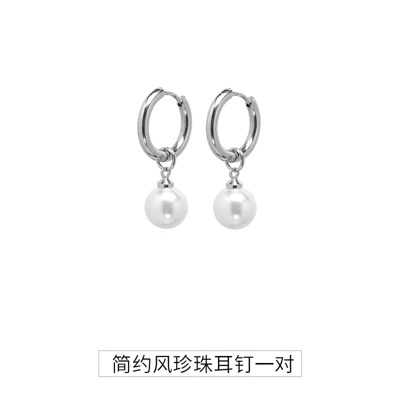 尚先生 独特 耳圈高级感痞帅耳坠 钛钢 耳环 男女同款情侣款