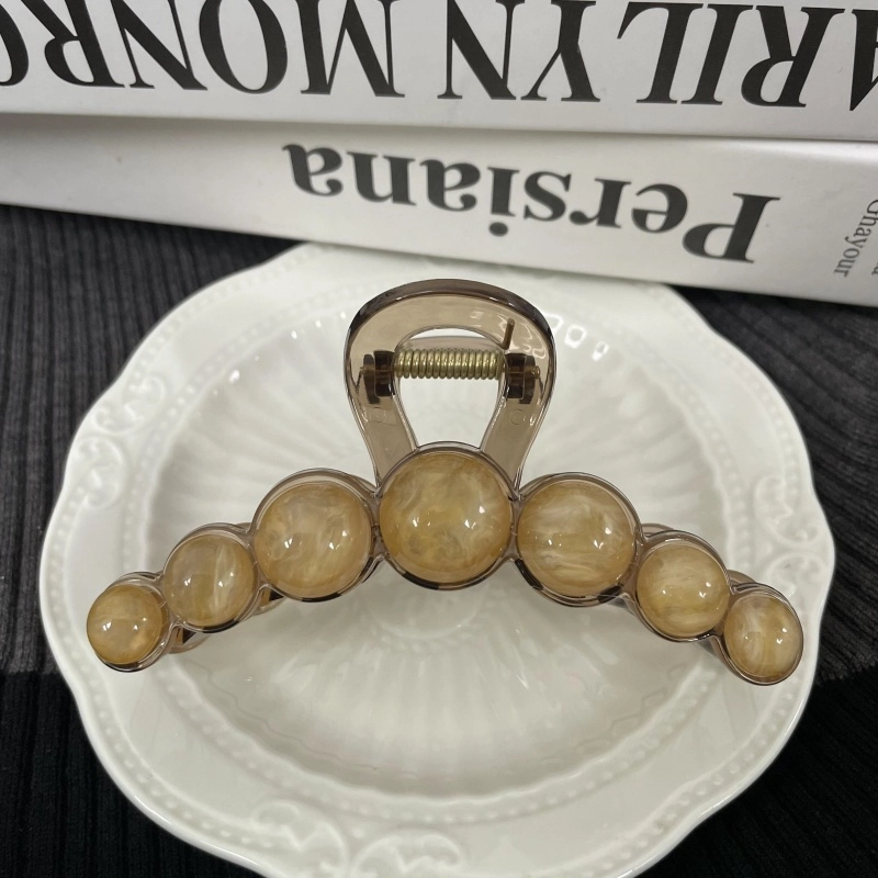 尚先生 晕染彩色星球抓夹高级轻奢鲨鱼夹新款后脑勺发夹发卡头饰百搭头饰 发饰 女款