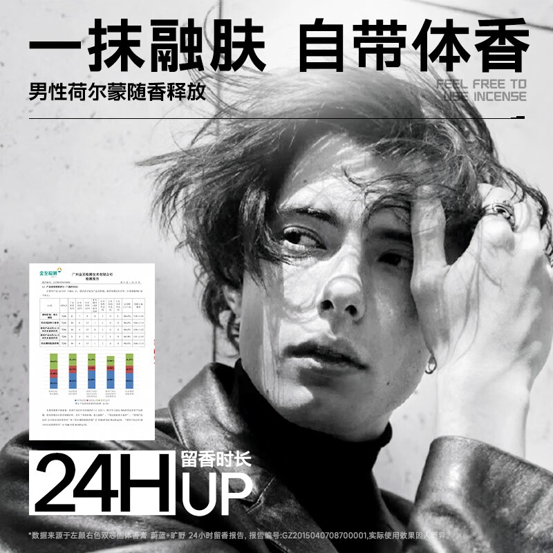 左颜右色 双芯蔚蓝狂野香膏 持久留香 邂逅雨后森林 男士 木质香调柑橘香调 固体香水檀香琥珀玫瑰佛手柑 赠平衡面霜小样