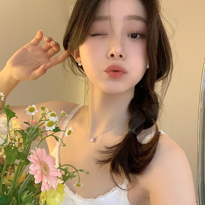 芒果饰品 气质蝴蝶结轻奢高级优雅 锆石 耳环 女款