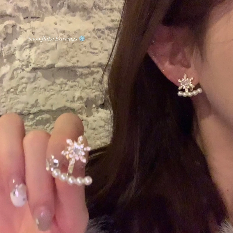 芒果饰品 闪粉圣诞树耳饰 精致轻奢甜美高级感 铜 耳环 女款