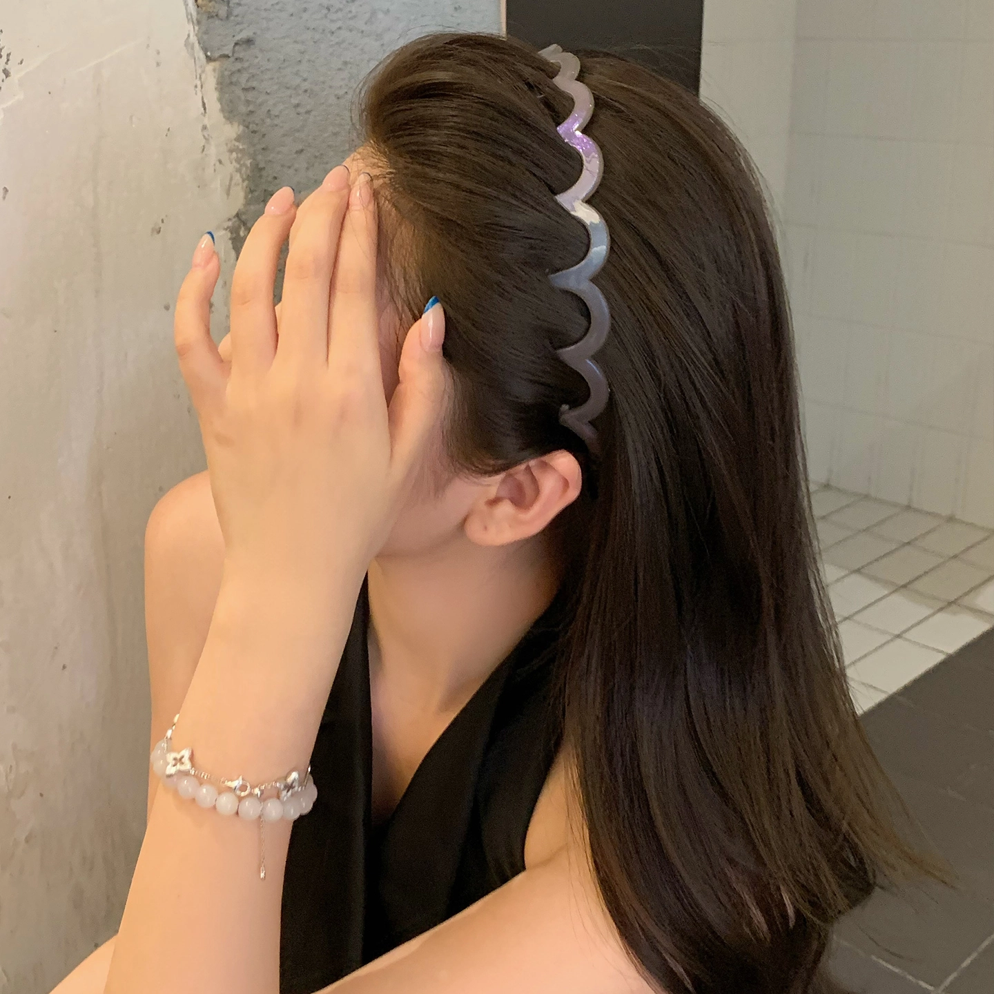 芒果饰品 夏日清新 高颅顶神器 亚克力 发箍 女款