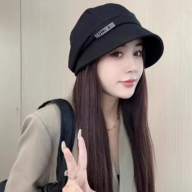 雅鹿优选 日系小众设计复古百搭潮流显脸小 聚酯纤维 渔夫帽 男女同款情侣款