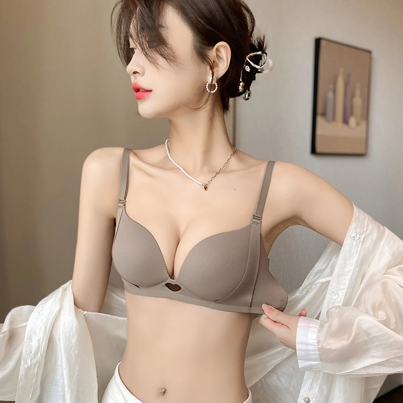 多情猫 小胸聚拢内衣系列 无钢圈调整型文胸 无痕舒适提拉防下垂