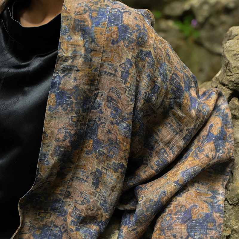 三省六部 敦煌·壹超薄新中式复古道袍汉服 男女同款 图片色