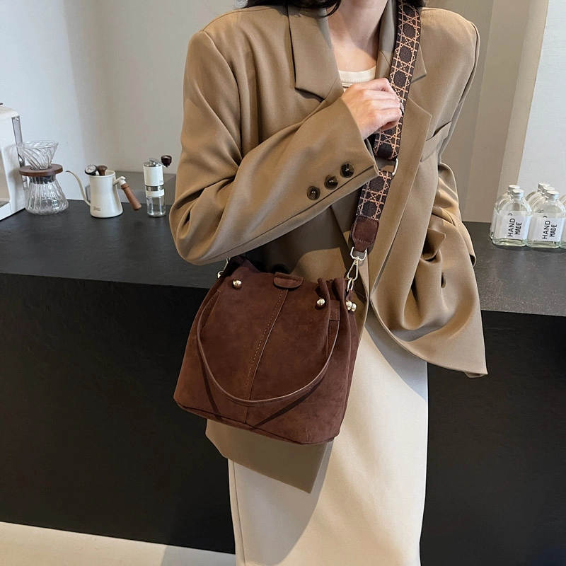 辛巴赫 时尚复古小众高级感 麂皮 单肩包手提包 女款 多色
