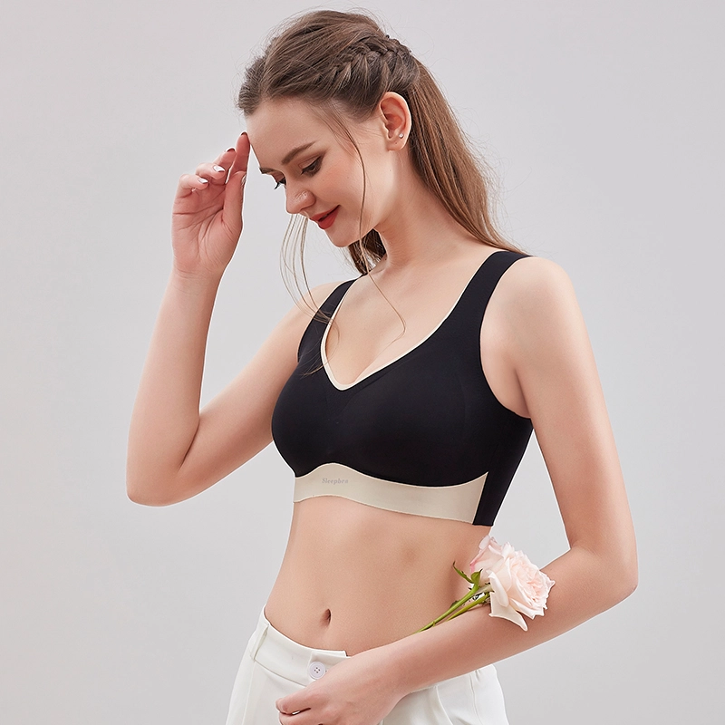 艾诗塔 无痕无钢圈美背小胸聚拢收副乳防下垂运动文胸胸罩夏季薄款内衣 女款