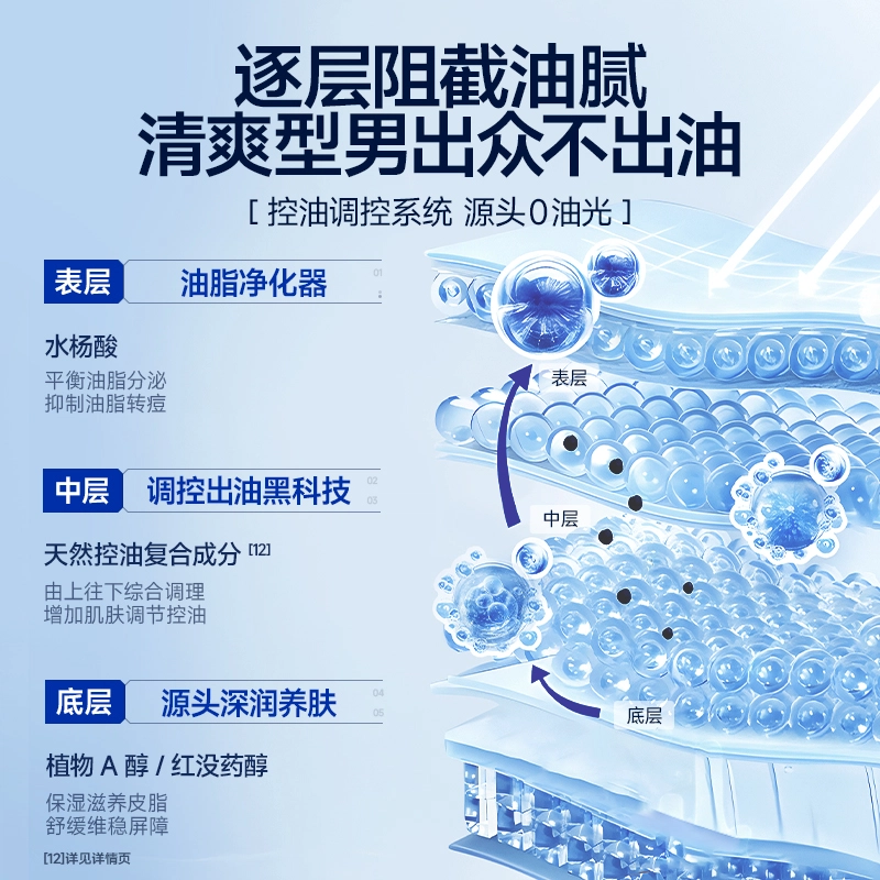 尊蓝清爽哑光控油膏粉饼 自然 涂抹去油光
