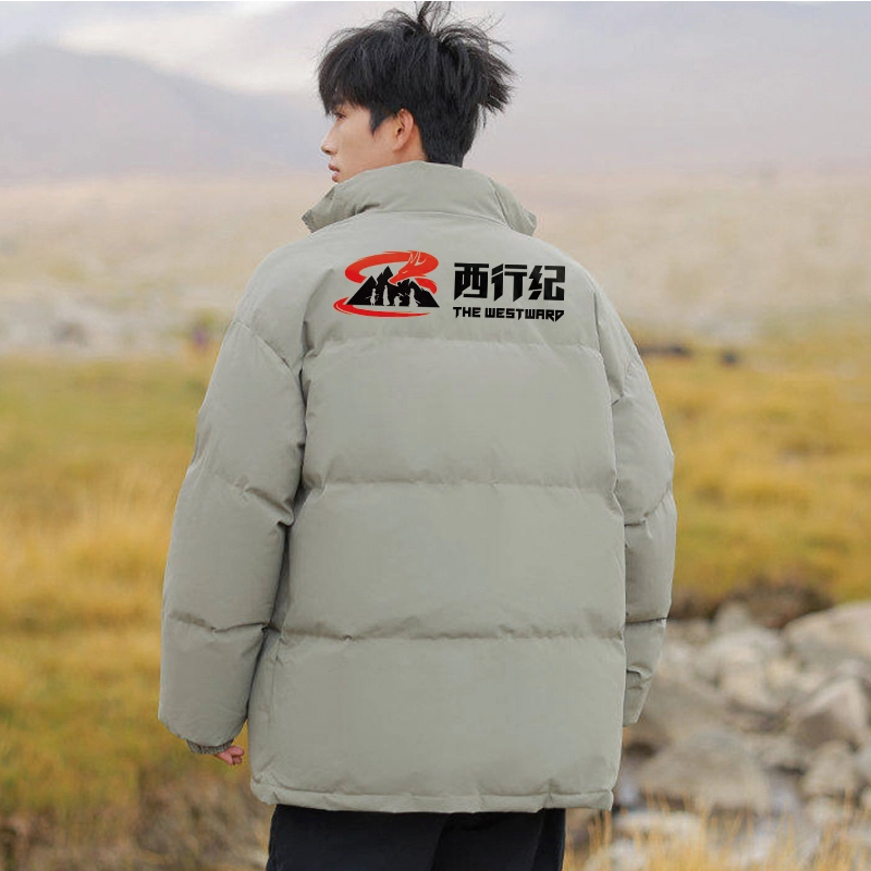 西行纪 美式高街设计感基础款户外休闲运动高级感宽松大码棉服棉袄百搭简约学生经典立领面包服加厚保暖棉衣外套 男女同款