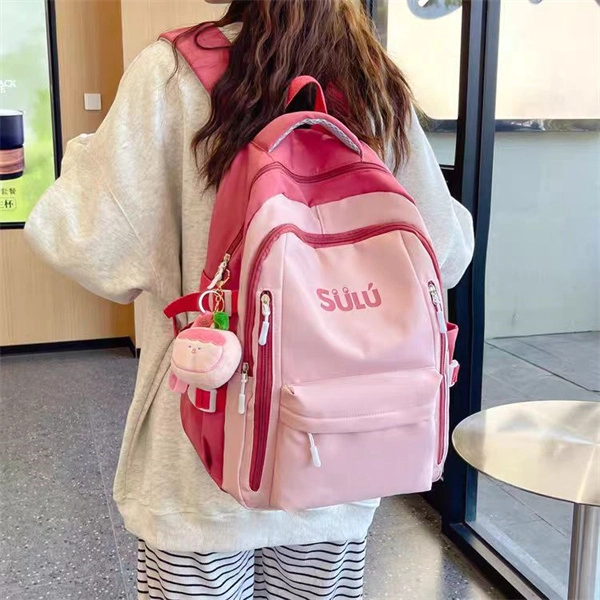 度森袋鼠 大学生背包 背包轻便百搭书包大学生 尼龙 双肩包  男女同款情侣款 多色