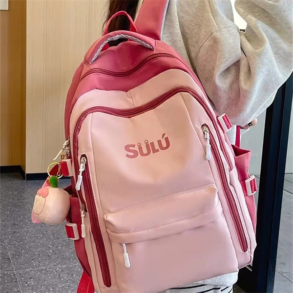 度森袋鼠 大学生背包 背包轻便百搭书包大学生 尼龙 双肩包  男女同款情侣款 多色