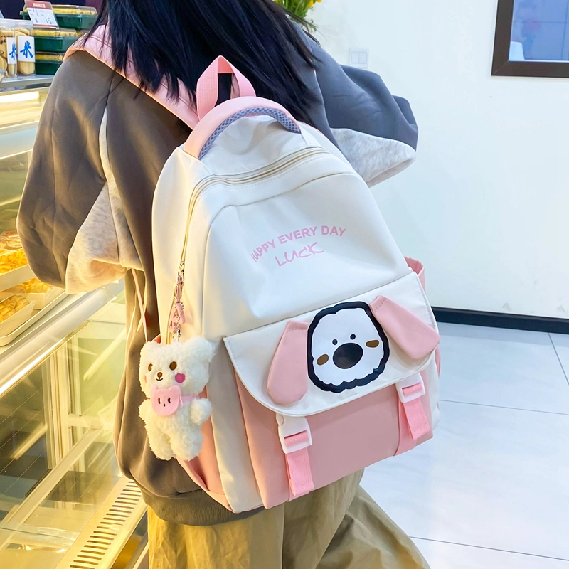 度森袋鼠 卡通小狗休闲 尼龙 组合装 女款 多色