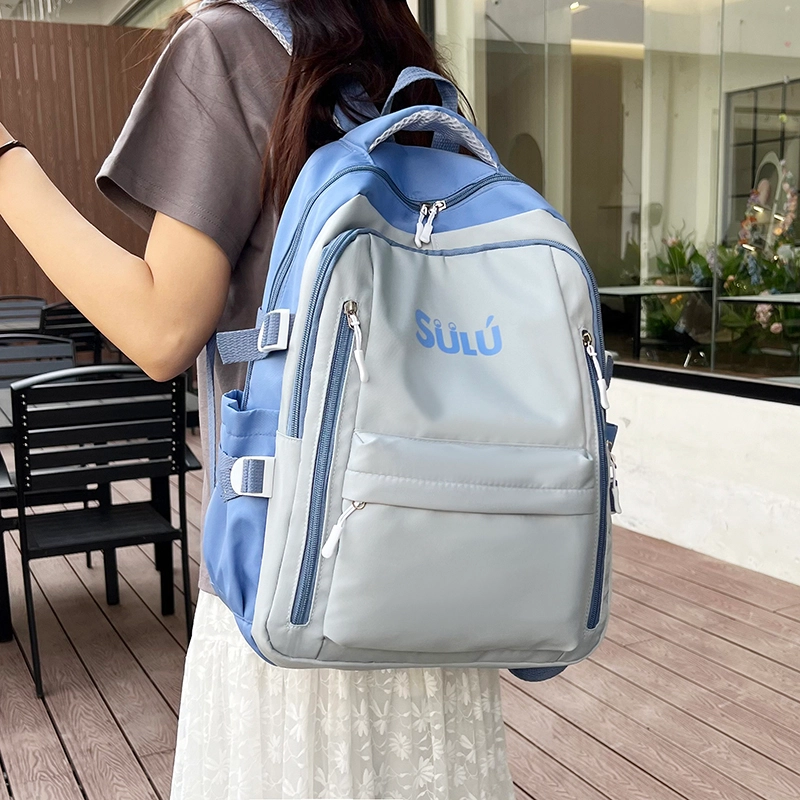 度森袋鼠 大学生背包 背包轻便百搭书包大学生 尼龙 双肩包  男女同款情侣款 多色
