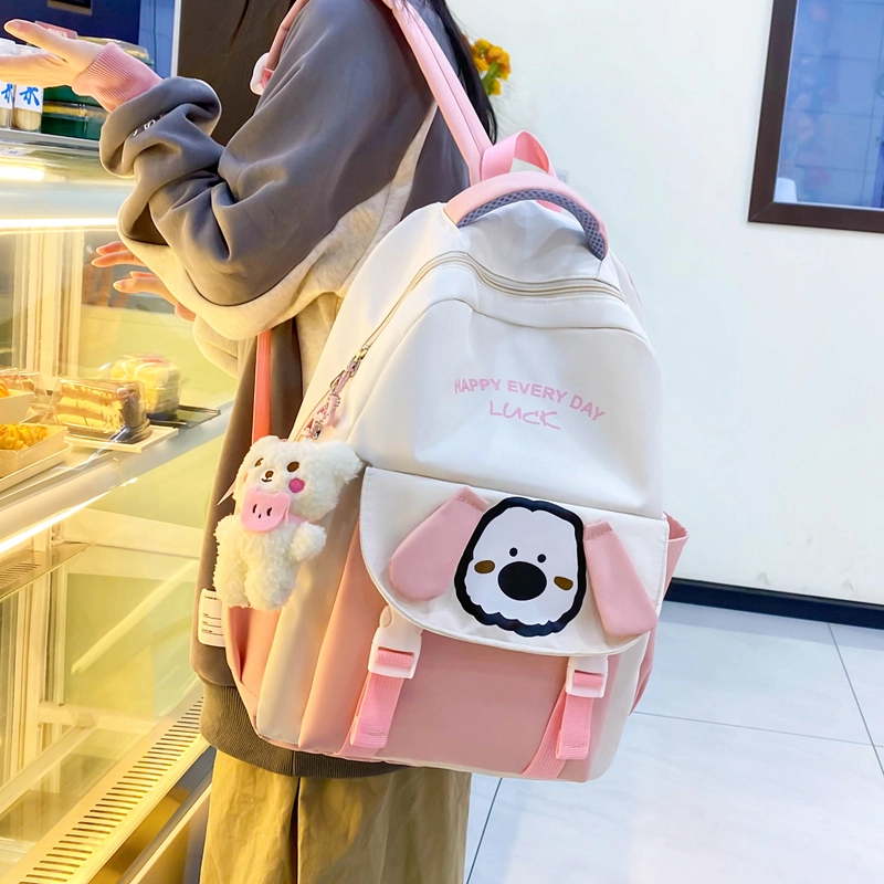 度森袋鼠 卡通小狗休闲 尼龙 组合装 女款 多色