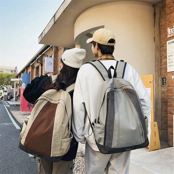 度森袋鼠 大容量设计感撞色旅行通用轻便 尼龙 双肩包 常规 男女同款情侣款 多色