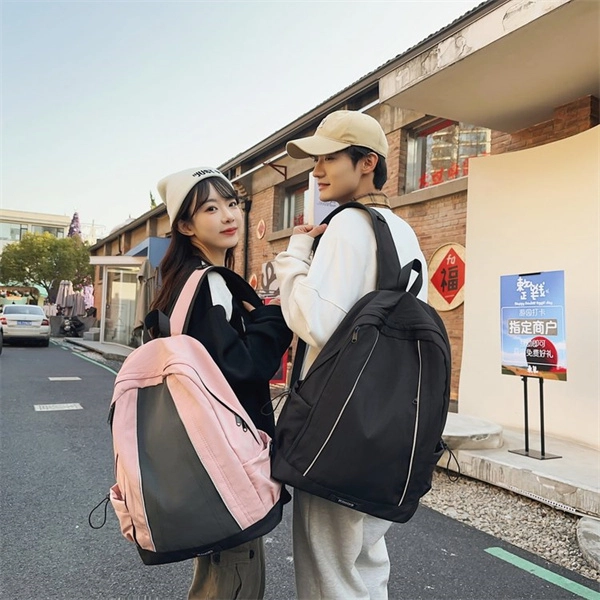 度森袋鼠 大容量设计感撞色旅行通用轻便 尼龙 双肩包 常规 男女同款情侣款 多色