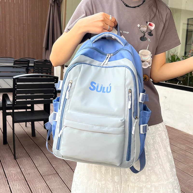 度森袋鼠 大学生背包 背包轻便百搭书包大学生 尼龙 双肩包  男女同款情侣款 多色