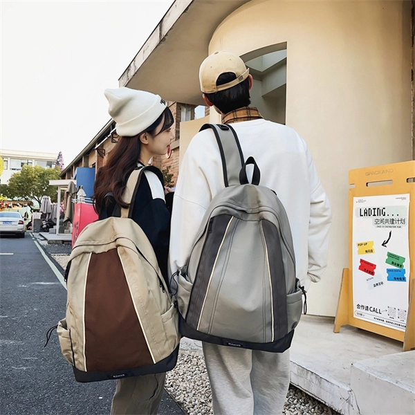 度森袋鼠 大容量设计感撞色旅行通用轻便 尼龙 双肩包 常规 男女同款情侣款 多色