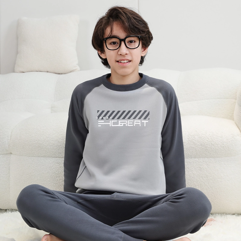 雅鹿 加绒加厚防风防寒时尚舒适亲肤细腻保暖套装 男款