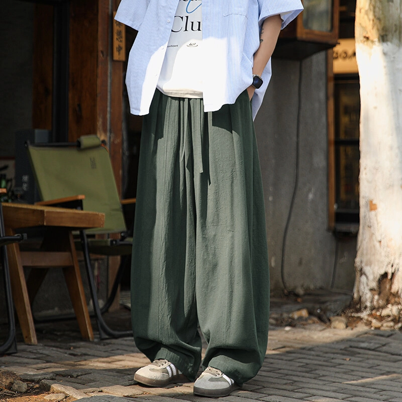 零氏 潮牌美式慵懒风宽松运动直筒休闲裤 男女同款
