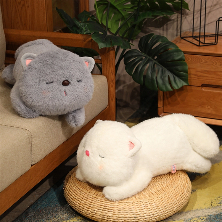 爱冰清 团团猫 小奶猫 猫咪抱枕 安抚哄睡 玩偶 毛绒公仔