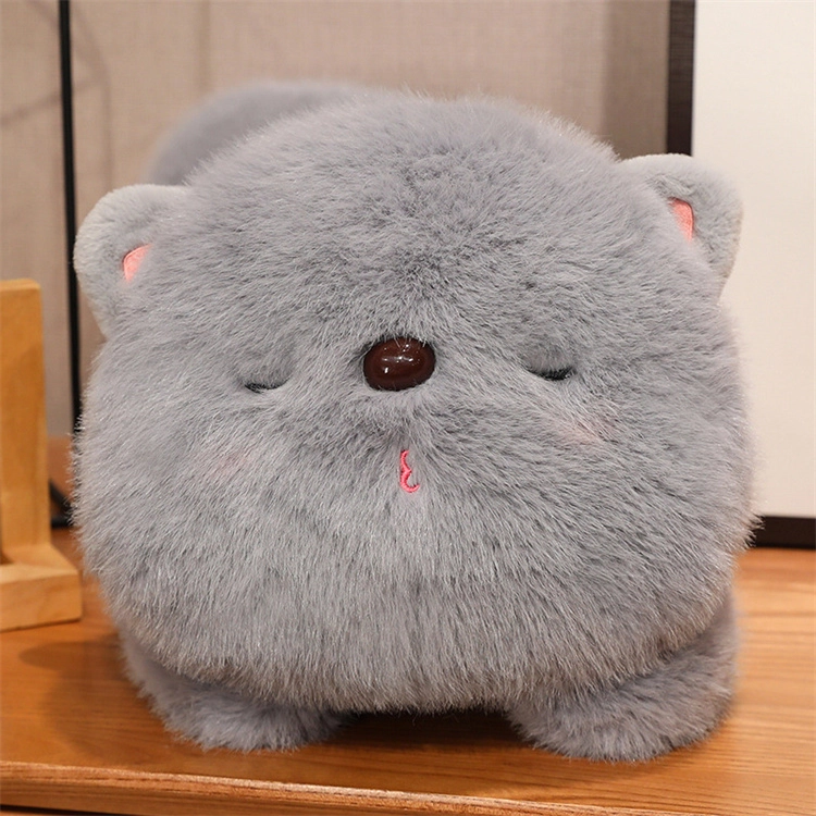 爱冰清 团团猫 小奶猫 猫咪抱枕 安抚哄睡 玩偶 毛绒公仔