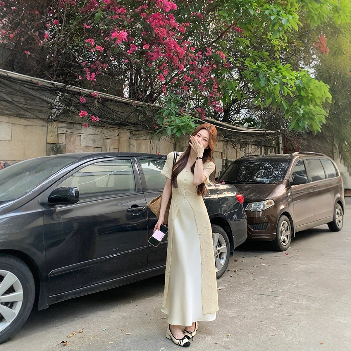 费尔岛上的猫 法式慵懒纯欲风多种款式裙装套装 女款
