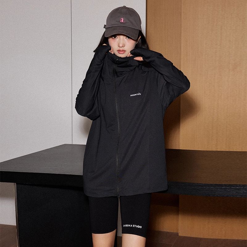 佐贝卡 纯色防紫外线透气百搭休闲防晒服 女款