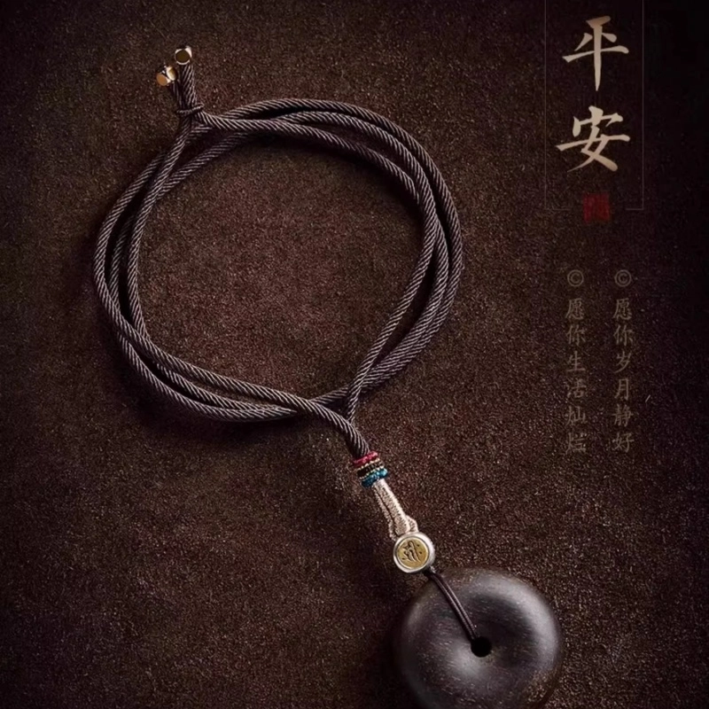 亮晶缘 平安扣 复古国风设计 轻奢纪念首饰 本命佛守护十二生肖 越南芽庄 高档文玩木老料木质素雅 沉香木 吊坠 男女同款情侣款