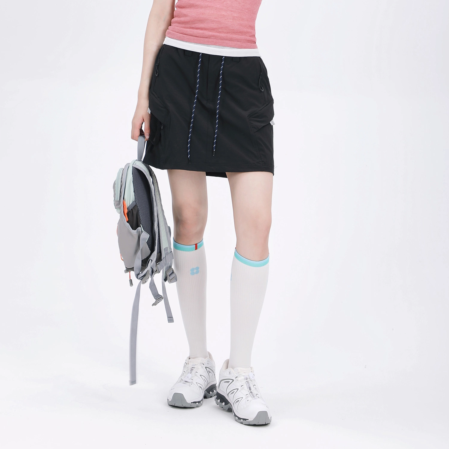 吉业重工 时尚简约速干口袋设计工装短裙 女款