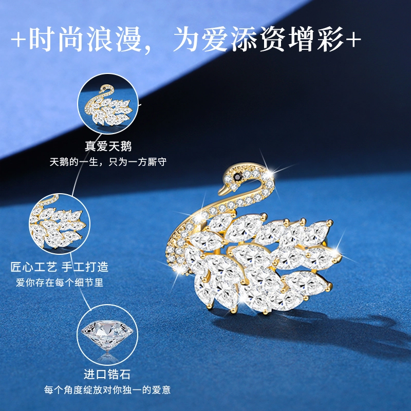 匆匆那年 高档礼盒套装 大衣精致别针 生辰端礼 轻奢小众设计 贝母 胸针 女款