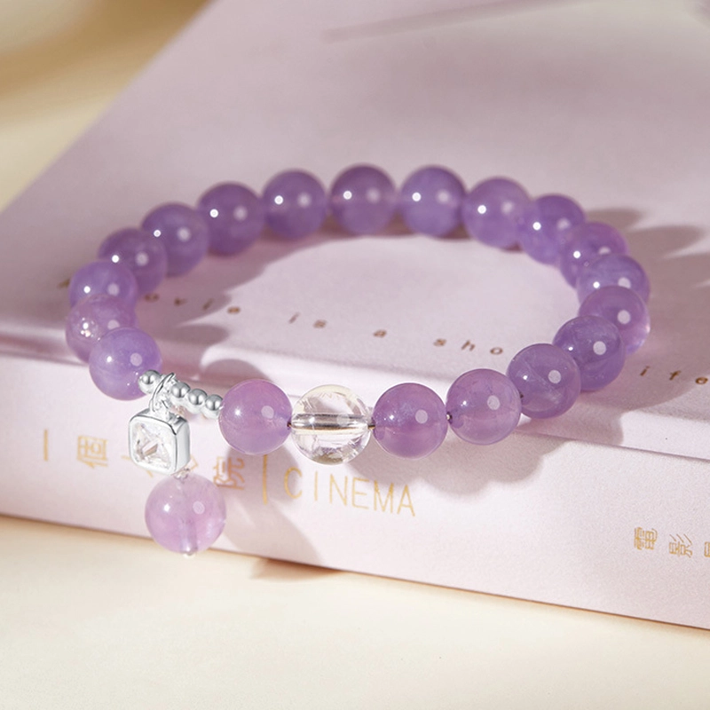 九乐 新中式转运珠高级旺学业天然 紫水晶 手串 女款