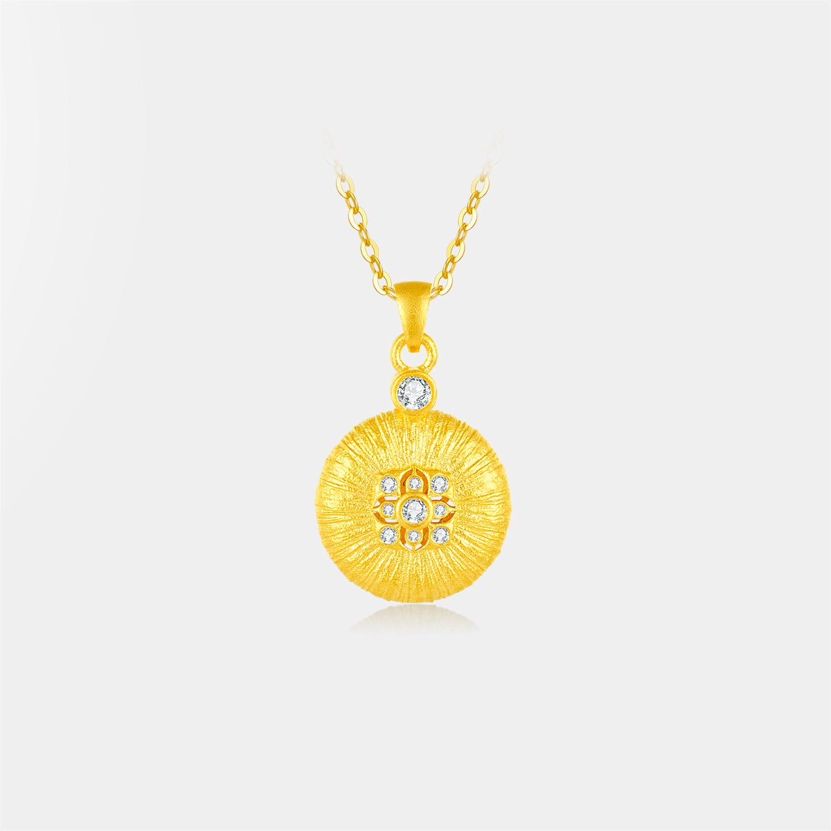 曼卡龙 绫罗星语（大） 足金 按克计价 黄金吊坠 女款