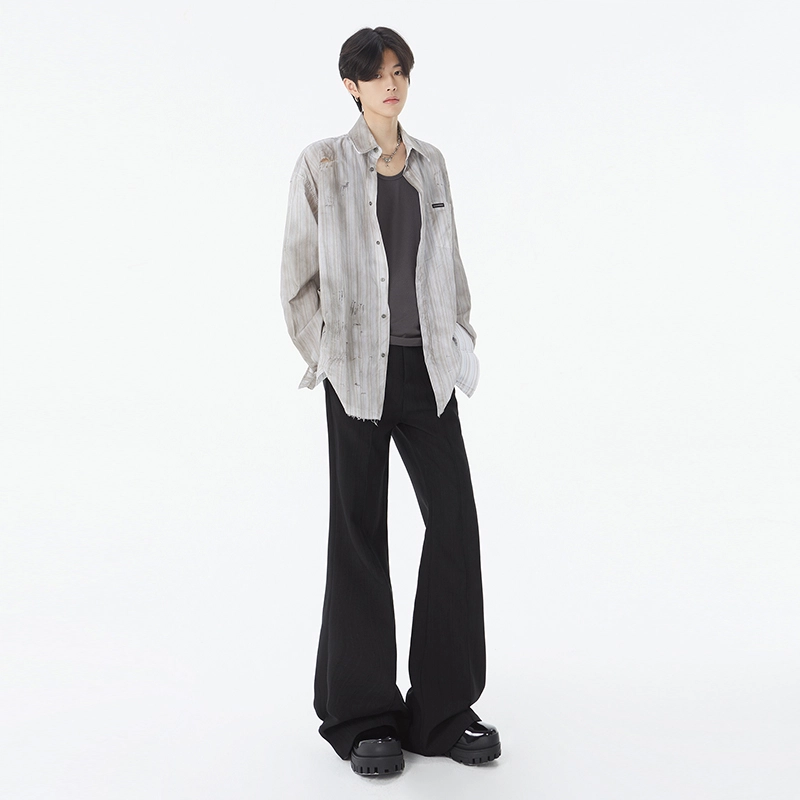 宝米卡 基础款通勤百搭时尚简约垂感休闲裤 男女同款
