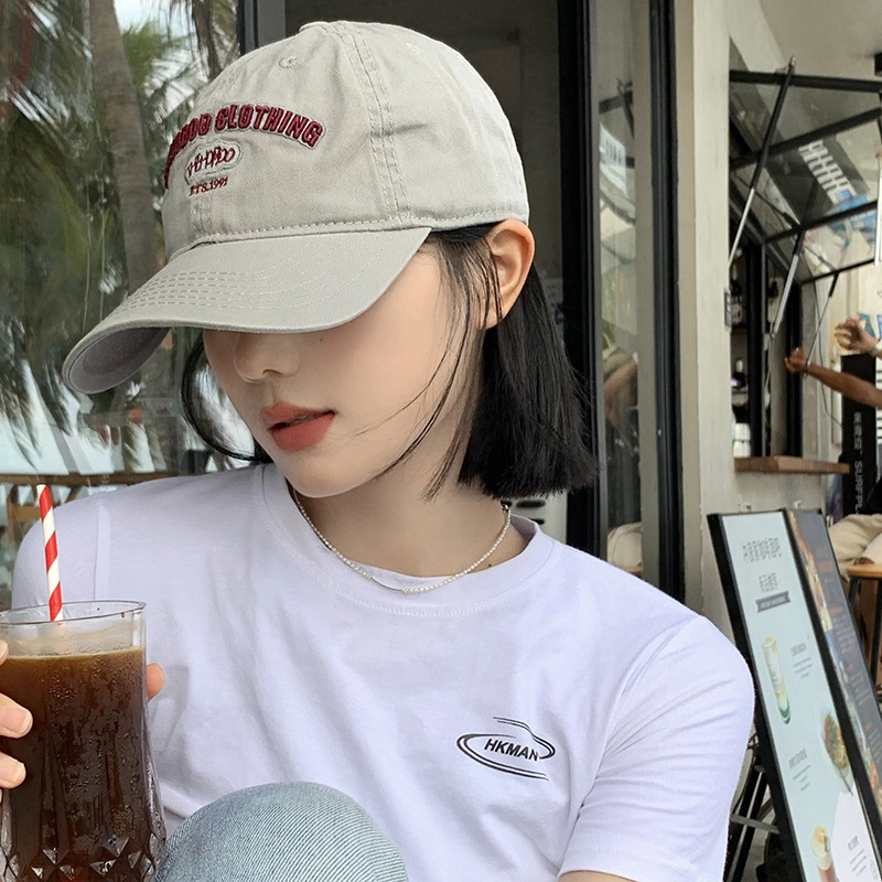 佩洛依 韩版显脸小宽帽檐加大加宽日系简约大头围 棉 鸭舌帽 男女同款情侣款