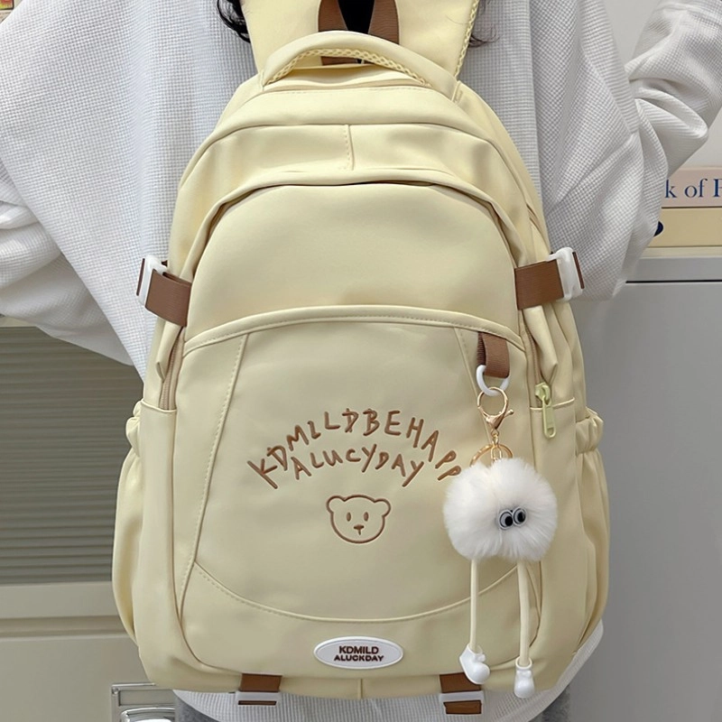 爱尔绅特 清新日系校园时尚可爱百搭 尼龙 双肩包 男女同款情侣款 多色