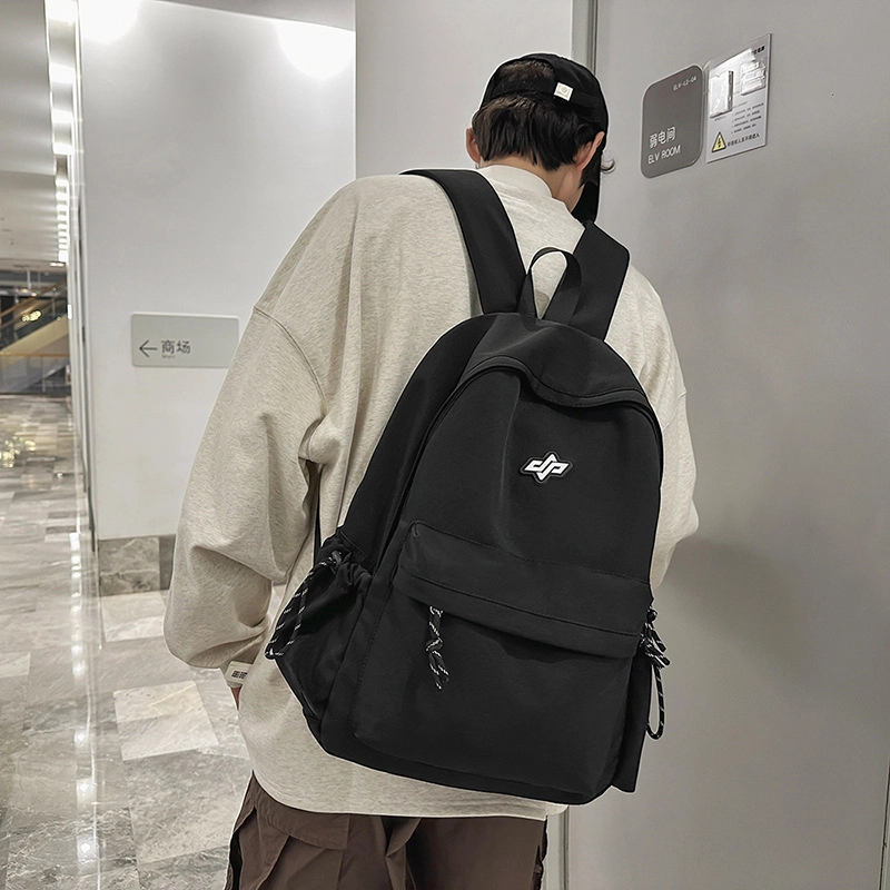 爱尔绅特 休闲简约大容量书包轻便背包轻便高颜值校园学生质感小清新 尼龙 双肩包 男女同款情侣款 多色