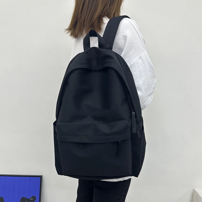爱尔绅特 书包纯色大容量日系 尼龙 双肩包 男女同款情侣款 多色