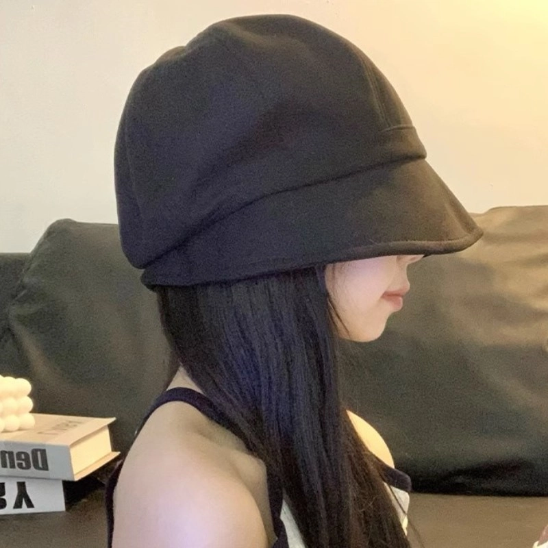 佩洛依 文艺简约百搭 显脸小休闲纯色 涤棉 贝雷帽 女款